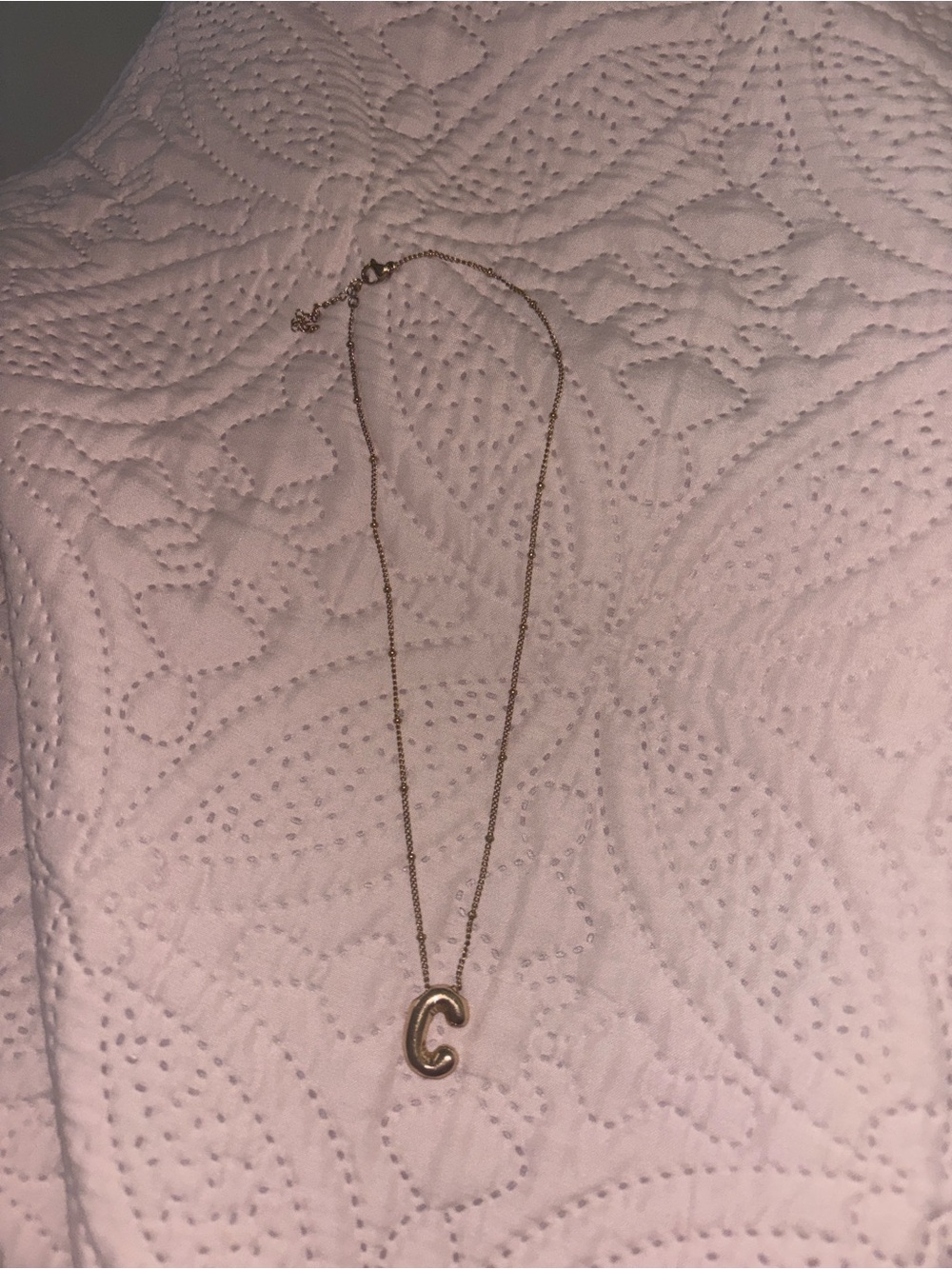 BAUBLEBAR gold initial necklace C